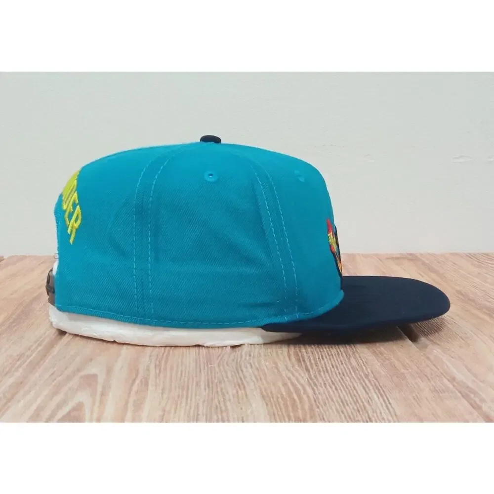 Pokemon Charmander Snapback Hat Youth Cap Blue Turquoise One Size Ajustable